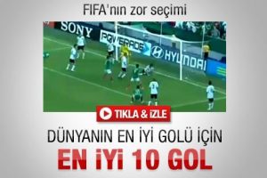 İşte d&uuml;nyanın en iyi 10 gol&uuml;
