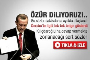 Başbakan Dersim belgelerini a&ccedil;ıkladı: "Devlet adına &ouml;z&uuml;r diliyoruz"