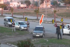 Polis esrar y&uuml;kl&uuml; aracı b&ouml;yle yakaladı