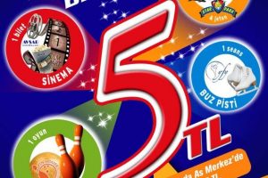 AS Merkez Outlet'te hafta i&ccedil;i eğlenmek 5 lira