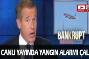 Canlı yayında yangın alarmı &ccedil;alarsa!