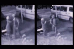 Koca dayağından &ouml;l&uuml;m&uuml;ne ka&ccedil;ış kamerada