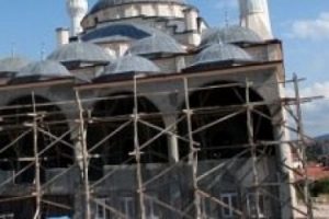 Nevşehir'de cami inşaatı &ccedil;&ouml;kt&uuml;