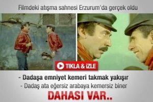 Filmdeki atışma sahnesi Erzurum'da ger&ccedil;ek oldu