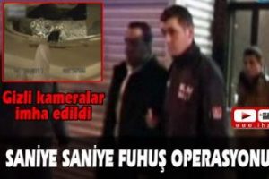 Fuhuş baskını polis kamerasında... &Ccedil;ok sayıda cd imha edildi
