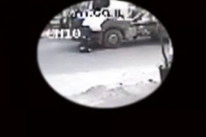 Beton mikseri dehşeti kamerada