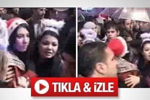 Taksim'de taciz anları kamerada