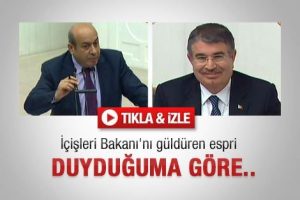 İ&ccedil;işleri Bakanı'nı g&uuml;ld&uuml;ren espri