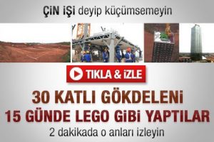 30 katlı oteli 15 g&uuml;nde işte b&ouml;yle yaptılar... 2 dakikada izleyin
