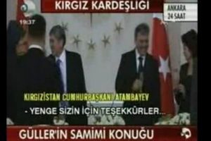 G&uuml;l'e abiciğim First Lady'ye yenge diye hitap etti