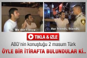 Soyulan T&uuml;rklerden Amerika'da polise seks itirafı