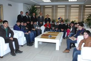 Başkan Keskin'e G&uuml;rcistanlı &ouml;ğrencilerden ziyaret