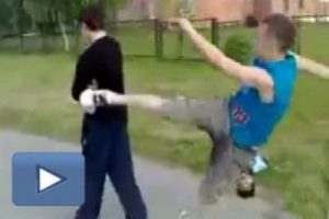 Kavga edemeden dayak yedi