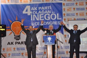 Ak Parti İneg&ouml;l İl&ccedil;e Başkanı Temelli g&uuml;ven tazeledi
