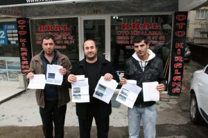 Kiralık otomobiller MOBESE'ye yakalandı
