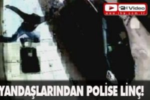 PKK yandaşlarından polise lin&ccedil;