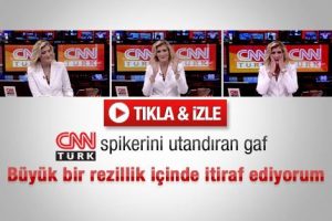 CNN T&uuml;rk spikerini utandıran gaf