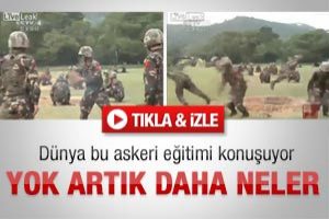 Yok artık daha neler.. D&uuml;nya bu askeri eğitimi konuşuyor