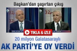 20 milyon Ak Parti'ye oy verdi
