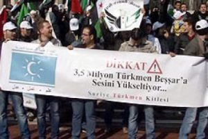 Suriye T&uuml;rkmenlerinden Esad'a &ouml;fke