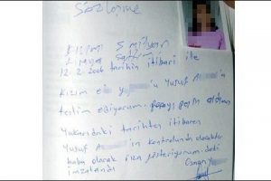 Kızını s&ouml;zleşmeyle sattı