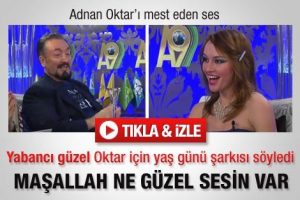 Adnan Oktar'ı mest eden ses