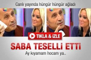 Yaşar Nuri &Ouml;zt&uuml;rk canlı yayında ağladı
