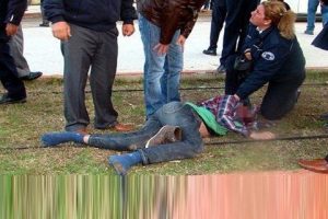 Polis annenin yıkıldığı an!