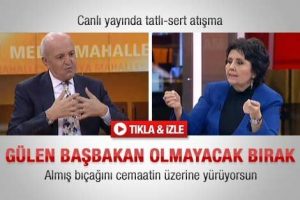 Birand ve Ayşenur Arslan'ın cemaat atışması
