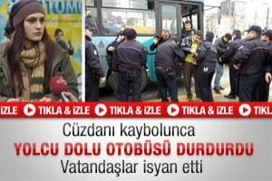C&uuml;zdanı i&ccedil;in yolcu otob&uuml;s&uuml;n&uuml; durdurdu