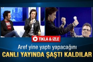 Aref canlı yayında &ouml;yle bir şey yaptı ki
