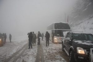 Uludağ yolu kabus oldu
