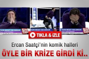 Canlı yayında g&uuml;lme krizine girdi