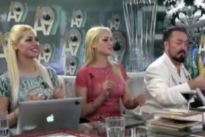 Adnan Oktar st&uuml;dyoyu diskoya &ccedil;evirdi