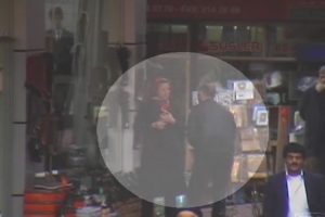 Rize'de kadına şiddet kamerada