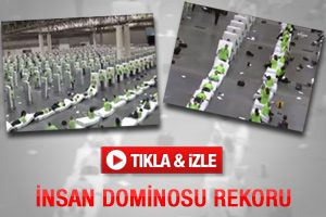İnsan dominosu rekoru