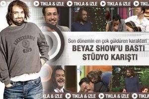 Or&ccedil;un Beyaz Show'u bastı, st&uuml;dyo karıştı