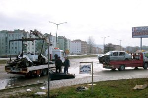 Bursa'da feci kaza: 1 &ouml;l&uuml;, 3 yaralı
