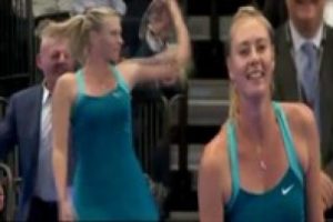 Sharapova sahada dans ederse..