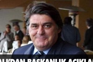 Adalı'dan başkanlık a&ccedil;ıklaması!