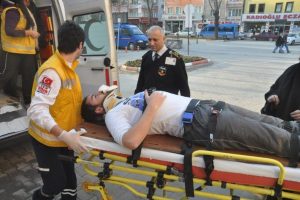 Bursa'da motosiklet kazası