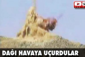 Bilim i&ccedil;in dağı b&ouml;yle havaya u&ccedil;urdular