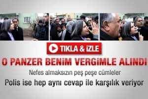 BDP'li G&uuml;lten Kışanak polislerin &uuml;zerine b&ouml;yle y&uuml;r&uuml;d&uuml;