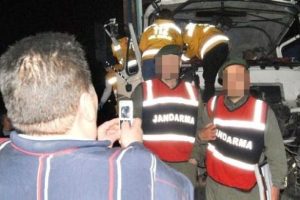 Feci kaza hatıra fotoğrafı!