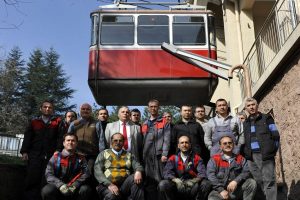 Teleferik bakıma giriyor