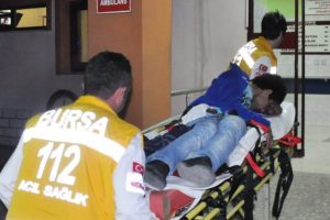 İneg&ouml;l'de bı&ccedil;aklı kavga