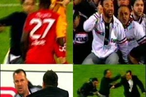 İn&ouml;n&uuml;'de taraftarlar sahaya indi