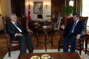 Davutoğlu, Haşimi ile g&ouml;r&uuml;şt&uuml;