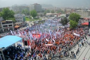Bursa'da 1 Mayıs coşkusu