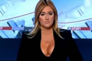 Elbisesiyle rekor kıran spiker